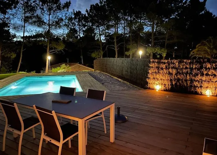 Maison 5 Personnes Avec Piscine Privee Chauffee - Private Heated Pool 5 People House - - Landes - France * 몰리엣젯마